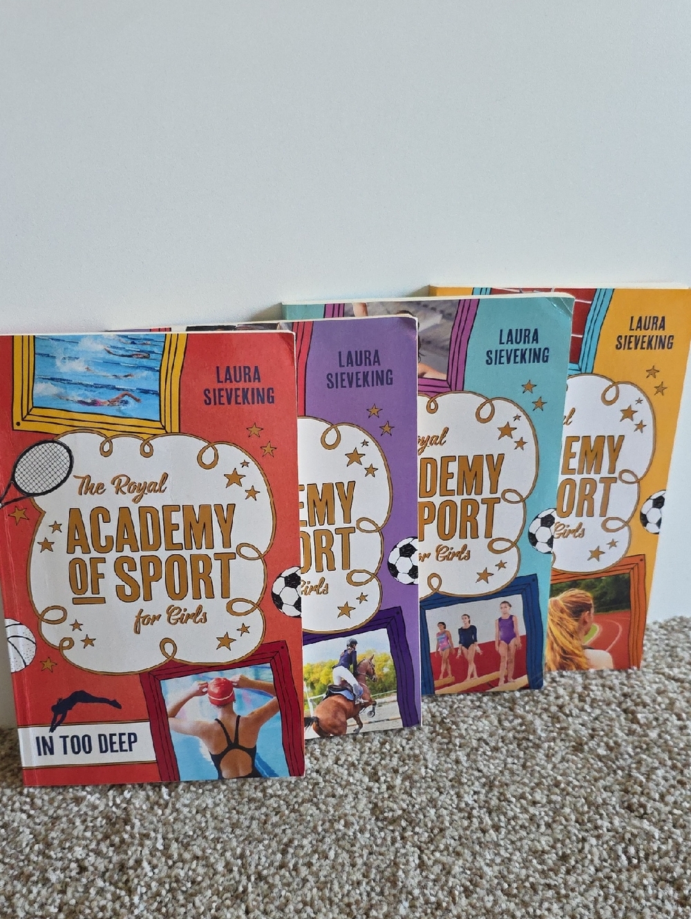 The Royal Academy of Sport for Girls (4-Book Set) Run, Horse, Gymnastics, Swim,